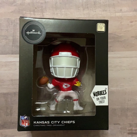 Hallmark NFL Kansas City Chiefs Bouncing Buddy Christmas Ornament - Picture 1 of 6
